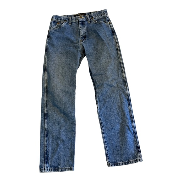 Wrangler 1013MGSHO George Strait Western Boot Cut Denim Jeans Sz 32X32 - Picture 1 of 11